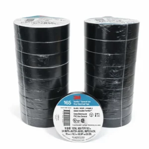 CINTA AISL. TEMFLEX 165 VINILO 3/4"X 18MTS NEGRO