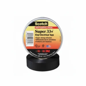 CINTA AISL. SCOTCH SUPER 33+ VINILO NEGRO 3/4"X 20MTS