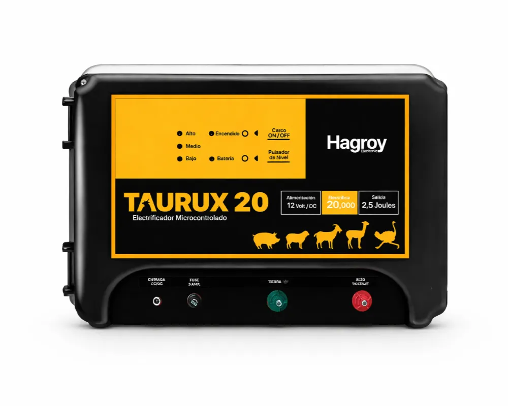 ENERGIZADOR TAURUX 20 MARCA HAGROY