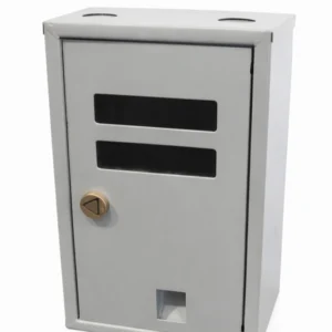 PORTA MEDIDOR METALICO MONOFASICO CON CHAPA DE 320MMX180MMX120MM