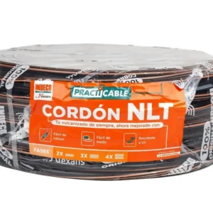 CABLE VULCANIZADO 500V 3X14AWG NEGRO NLT PC MARCA INDECO